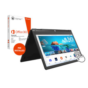 Geo GeoFlex 2-in-1 Laptop computer with Intel Celeron N4020, 4GB RAM, 64GB SSD, 11.6-inch Touchscreen, Home windows 11 S, and Workplace 365 Private