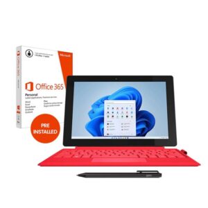 Geo GeoPad 110 2-in-1 Laptop computer with Intel Celeron N4020, 4GB RAM, 128GB SSD, 10.1-inch WUXGA IPS Touchscreen, Home windows 11 S, and 1-12 months Microsoft 365 Private Subscription